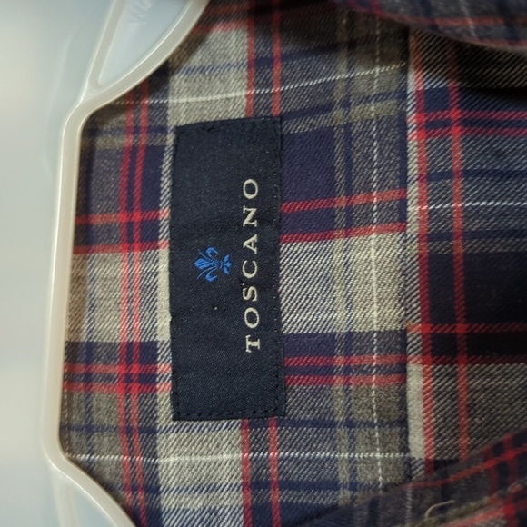 Erbario Toscano Men's Long Sleeve Button Down Harbour Plaid Shirt Size XXL - New - Picture 3 of 8